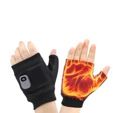 Rechargeable Electric Heated Fingerless Gloves Heating