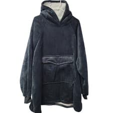 Krifey Oversized Wearable Blanket Hoodie Charcoal