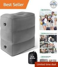 Inflatable Foot Rest Adjustable Layers Height