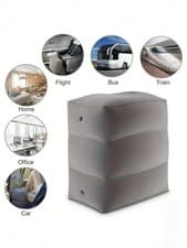 Dark Grey Inflatable Foot Rest Pillow