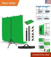 7x5 Ft Green Screen Kit