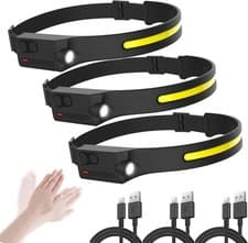Bright LED Headlamp Rechargeable With Motion