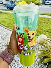 24oz Plastic Novelty Tumbler W/ Lid