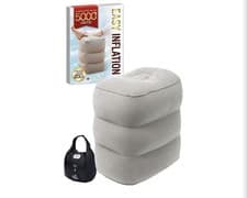 Inflatable Foot Rest Airplane Travel Adjustable