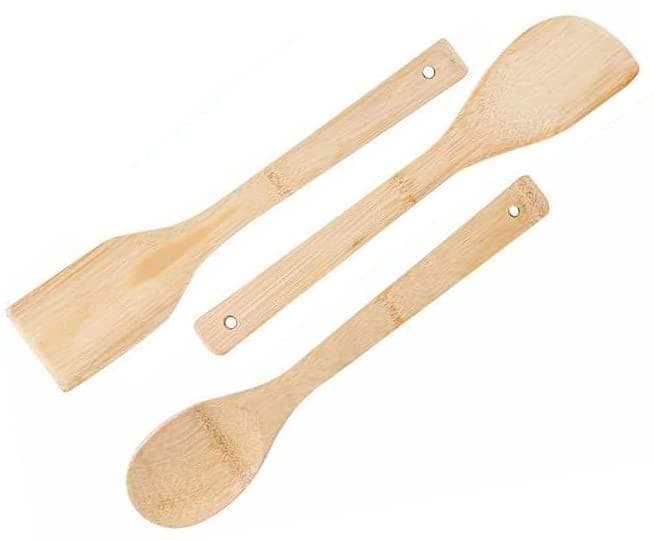  Wooden/Bamboo Kitchen Utensils Set & Kitchen Gadgets, Kitchen Essentials 