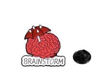 Brainstorm Brain Umbrella Novelty Enamel Pin
