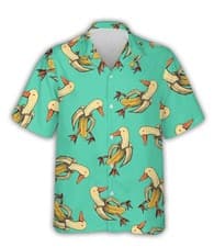 Banana Duck Hawaiian Shirt Weird Novelty