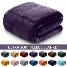 Fleece Throw Blanket All Season Reversible