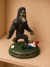 Sasquatch The Gnome Wrecker Garden Statue