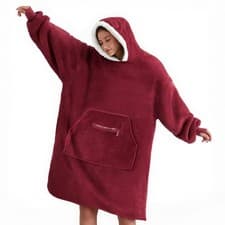 Oversized Wearable Blanket Hoodie Adults Sherpa