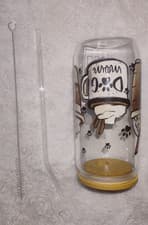 Clear Glass Dog Mom 20oz Tumbler