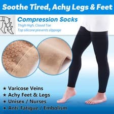 Compression Socks 23-32 Mmhg Thigh Sleeve