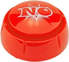 NO Sound Button Gag Novelty Joke