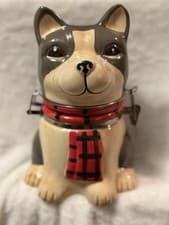 Mercantile Dog Hinge Jar Novelty Container