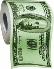 Hundred Dollar Bill Money Toilet Paper-novelty