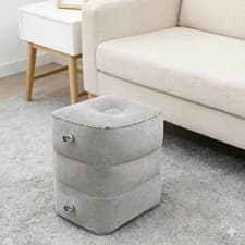 Inflatable Travel Footrest Pillow Tier Adjustable