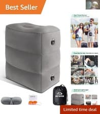 Portable Inflatable Foot Rest Soft Washable