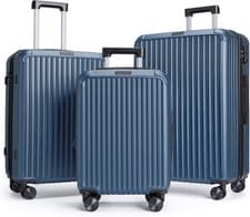 Royal Blue 3-piece Hard Shell Luggage