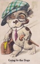 Googly Eyes Humanized Dog Smoking Pipe