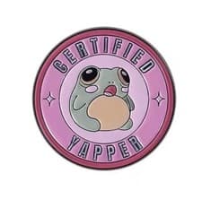 Certified Yapper Frog Funny Novelty