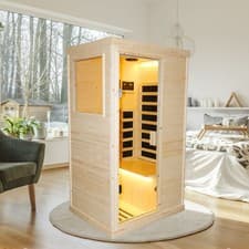 Single Person Spruce Sauna With Far