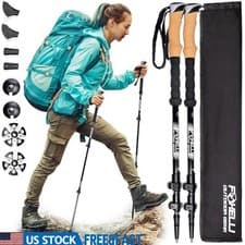 Lightweight Carbon Fiber Trekking Poles Adjustable