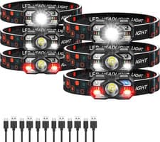 Headlamp Rechargeable 3000 Lumen Ultra-light Bright
