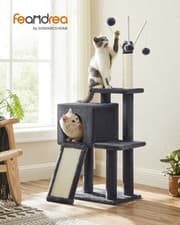 Feandrea 46.5in Cat Tree Multilevel Plush