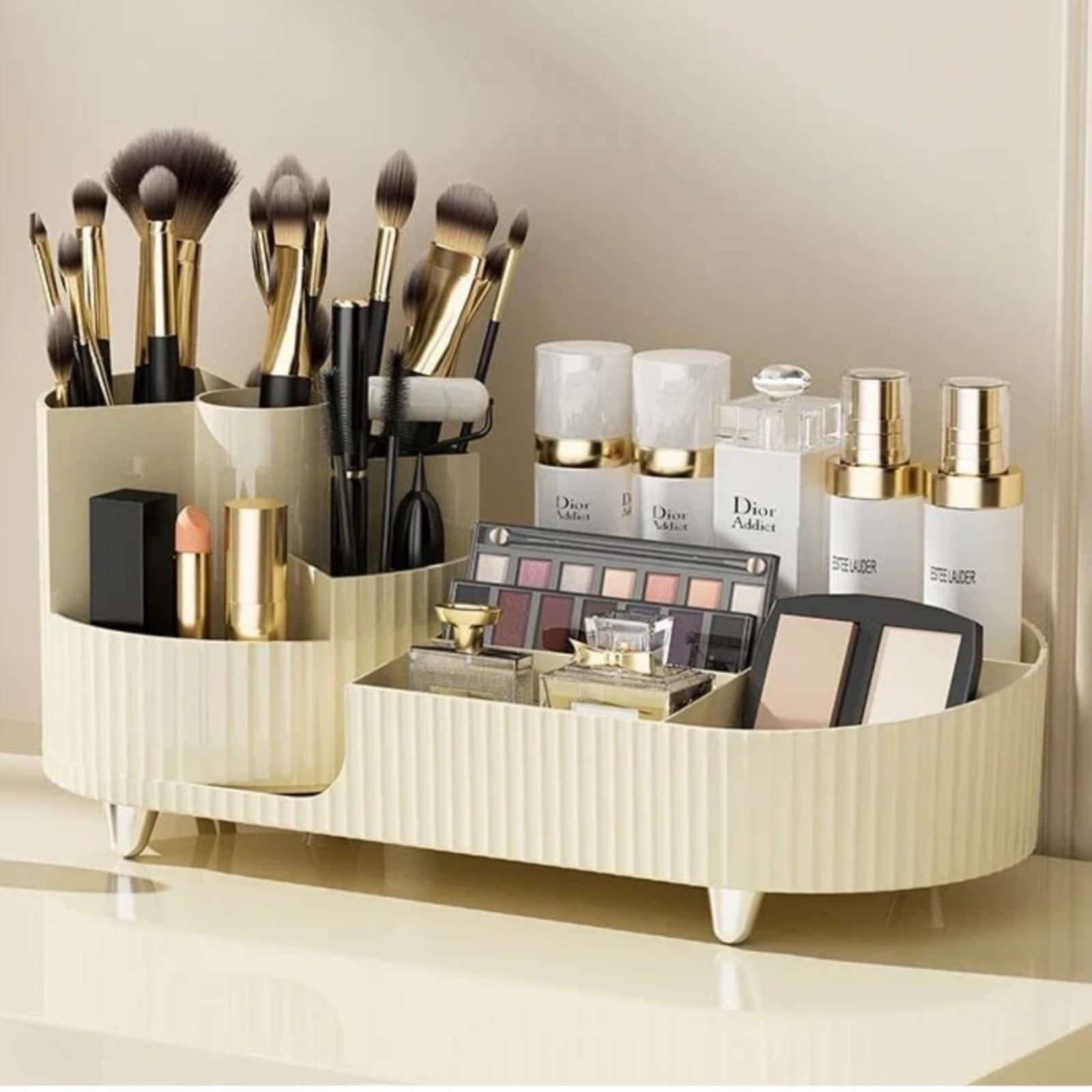 Unique Bargains - Rotating Makeup Organizer (13.5”) - Desk & Vanity Storage