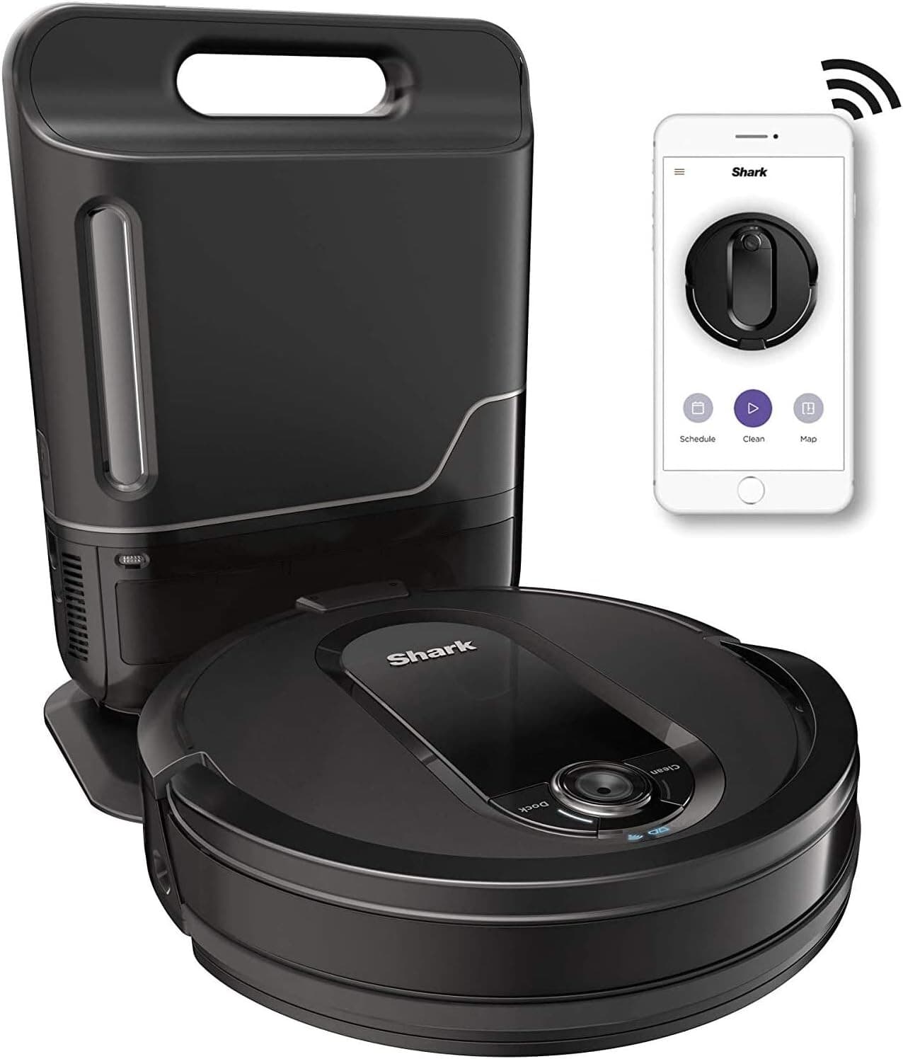 Shark RV1001AE IQ R100AE 16.8V App-Controlled Self-Charging Robot Vacuum - Black