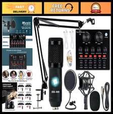 Podcast Equipment Bundle Condenser Mic, Voice