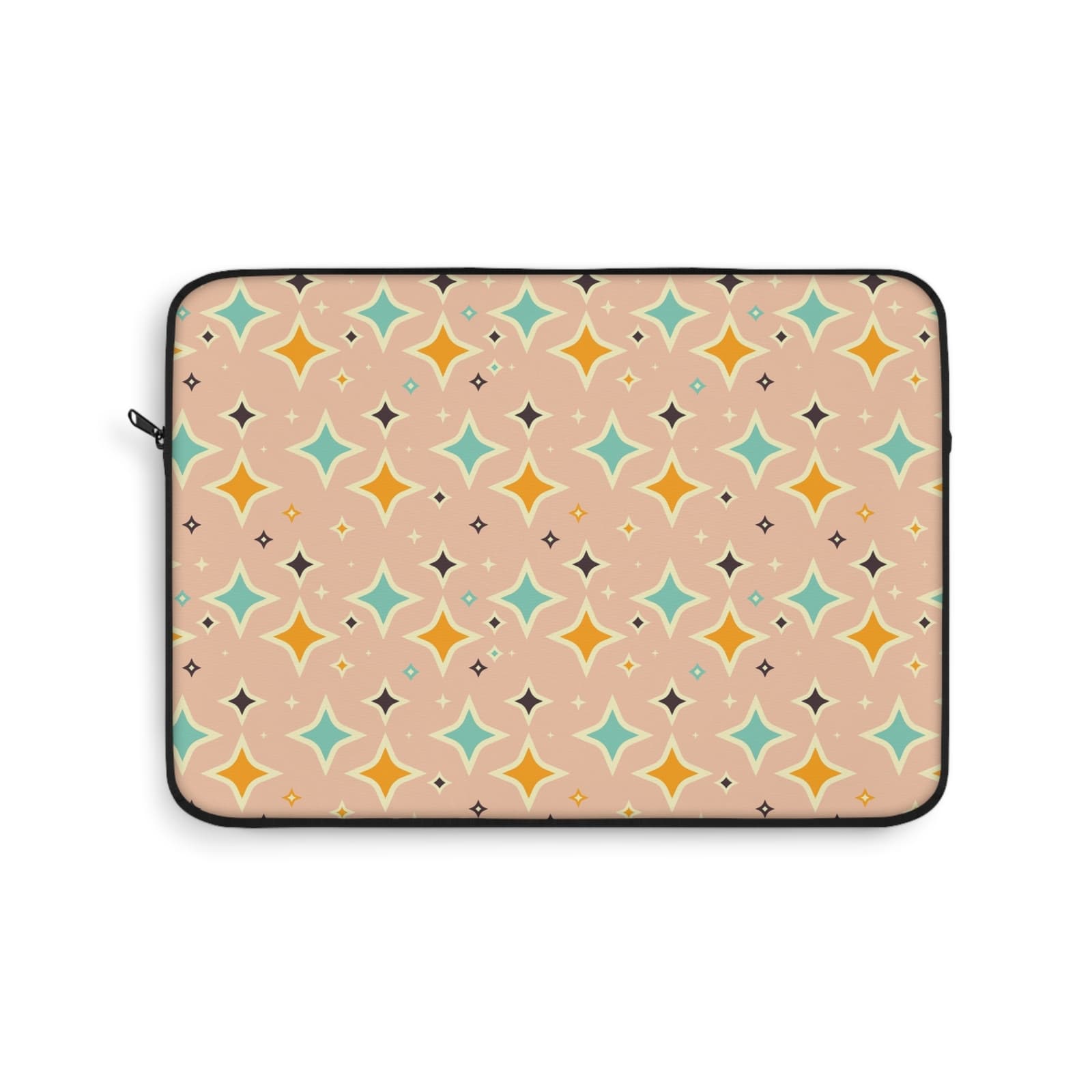 Retro Starburst Laptop Sleeve, Unique Tech Gift, Zippered Case