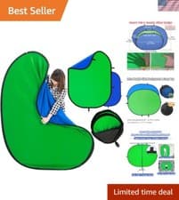 Wrinkle-free Portable Green Screen Background 39.4"