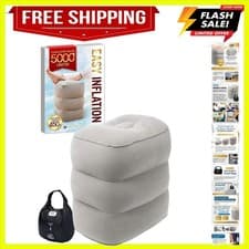 Inflatable Foot Rest For Airplane Travel