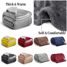 Sherpa Fleece Blankets Plush Fleece Super