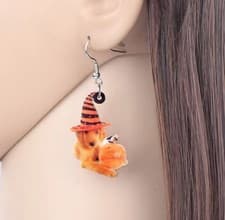 Acrylic Halloween Novelty Earrings Drop Dangle