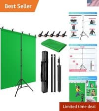 Durable Green Screen Backdrop Stand Kit