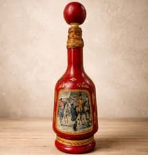 Decanter Bottle Fox Hunt Scene Ball