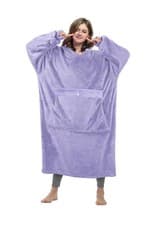 Catalonia Oversized Blanket Hoodie Sweatshirt, Lavender