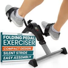 Folding Pedal Exerciser Under Desk Exercise