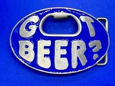 Got Beer Novelty Blue Enameled Funny