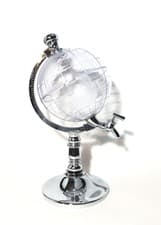Globe Decanter Dispenser-13” Chrome W/ Plastic.