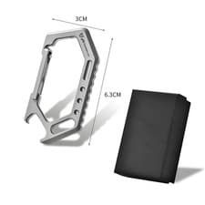 Titanium Alloy Carabiner EDC Multi-tool Clip