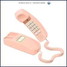 Ladies Pink Landline Phone With Conference