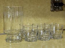 Princess House Martini Bar Etched Pitcher