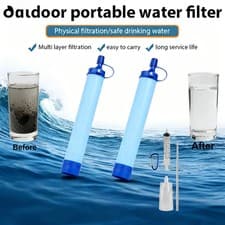 Outdoor Water Filter Straw Camping Purification