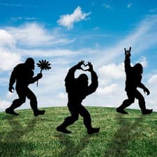 Bigfoot Metal Yard Decor Set