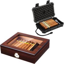 Handmade Cedar Cigar Humidor Travel Case