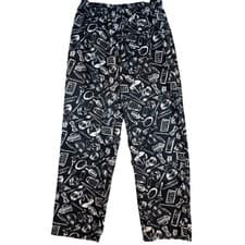 Mens Chef Pants Black White Kitchen