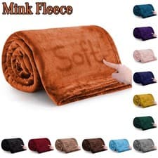Mink Fleece Blanket Luxury Bed Blankets